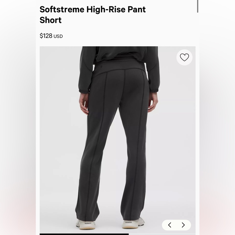 Lululemon Athletica Softstreme High-Rise Gray Pants